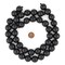 The Bead Chest Natural 20mm Wooden Beads in Black for Jewelry Making – Round Loose Wood Spacer Beads I Approximately 20 Beads